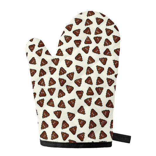Happy Poop Pattern Print Single Oven Mitt