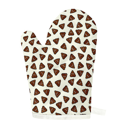 Happy Poop Pattern Print Single Oven Mitt
