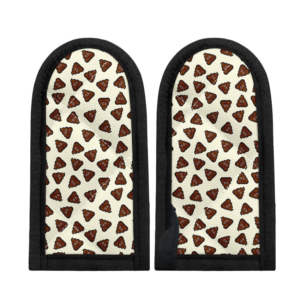 Happy Poop Pattern Print Skillet Handle Cover