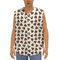 Happy Poop Pattern Print Sleeveless Baseball Jersey