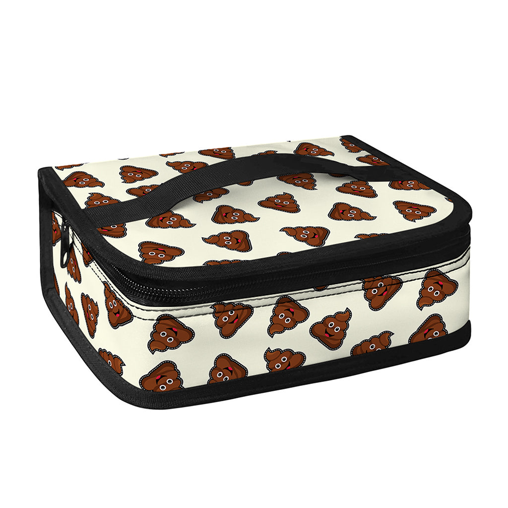 Happy Poop Pattern Print Small Lunch Bag