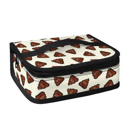 Happy Poop Pattern Print Small Lunch Bag