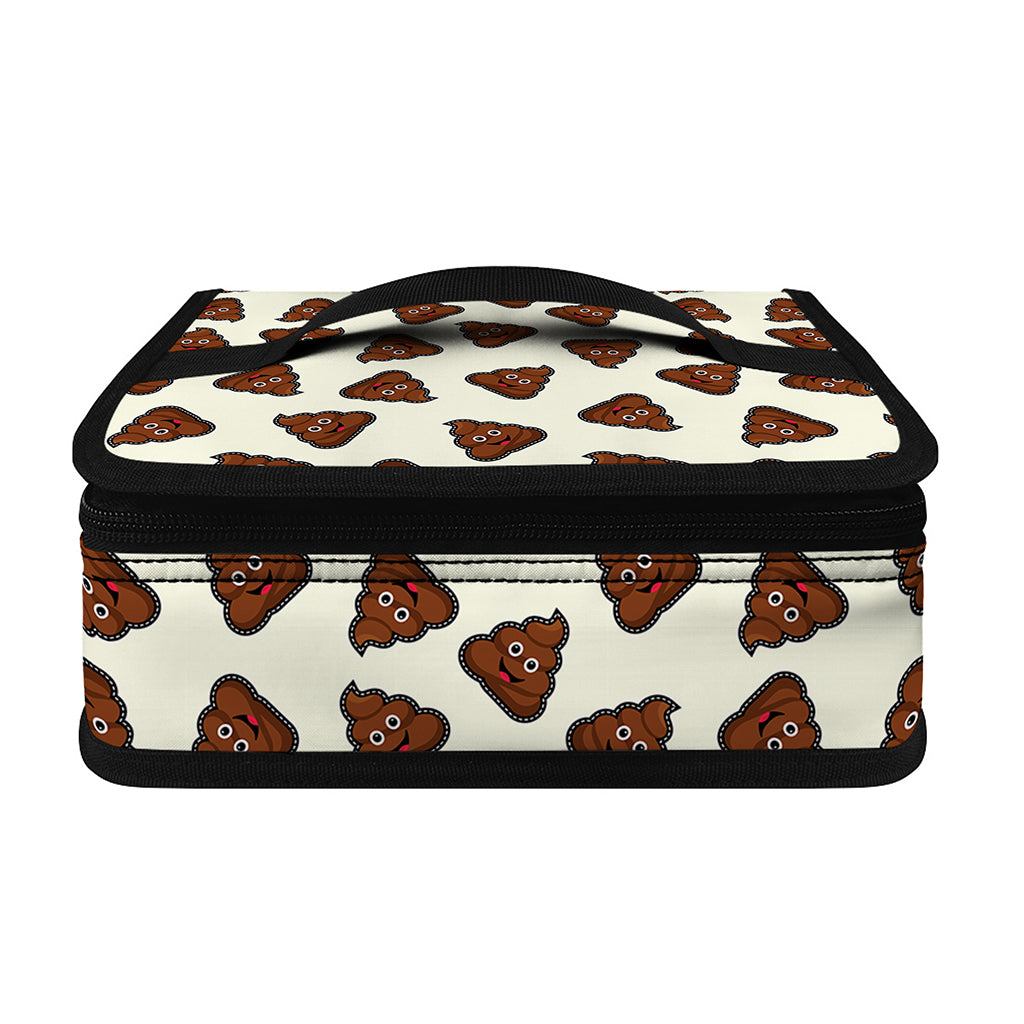 Happy Poop Pattern Print Small Lunch Bag
