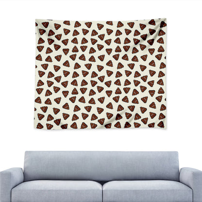 Happy Poop Pattern Print Tapestry