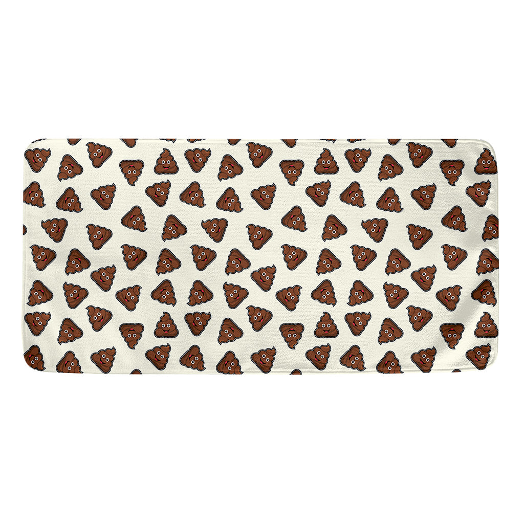 Happy Poop Pattern Print Towel