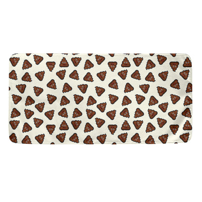 Happy Poop Pattern Print Towel