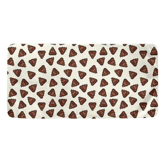 Happy Poop Pattern Print Towel