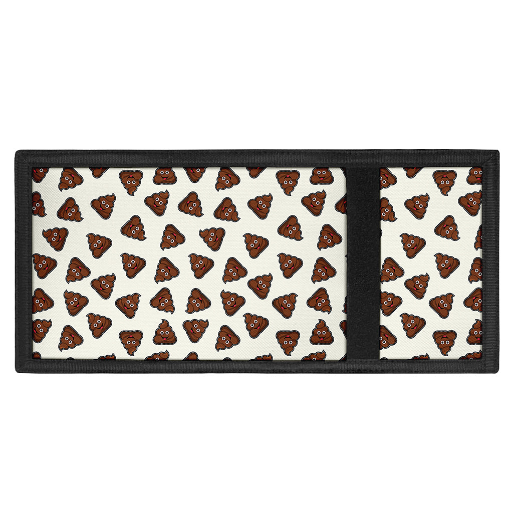 Happy Poop Pattern Print Trifold Wallet