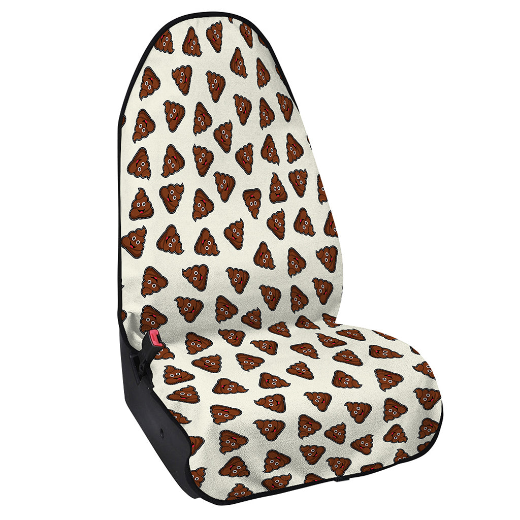 Happy Poop Pattern Print Waterproof Car Seat Cover