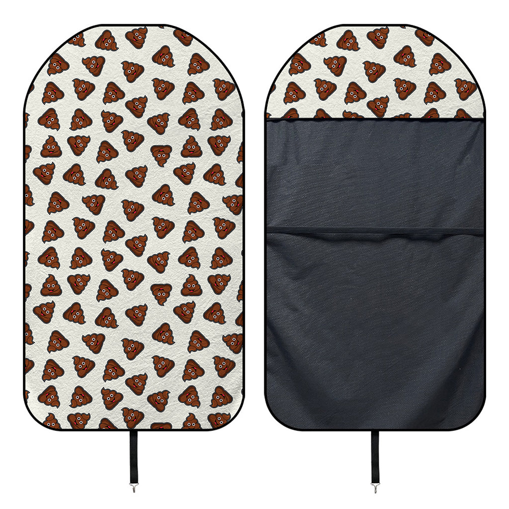 Happy Poop Pattern Print Waterproof Car Seat Cover