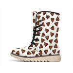 Happy Poop Pattern Print Winter Boots
