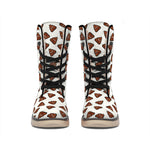 Happy Poop Pattern Print Winter Boots