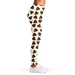 Happy Poop Pattern Print Women's Leggings
