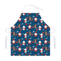 Happy Santa Claus Pattern Print Adjustable Apron