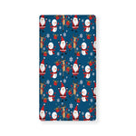 Happy Santa Claus Pattern Print Baby Crib Sheet