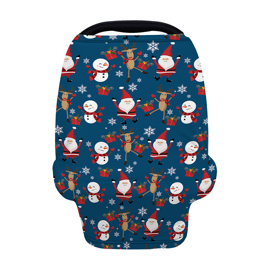 Happy Santa Claus Pattern Print Baby Seat Cover