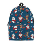 Happy Santa Claus Pattern Print Backpack