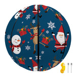 Happy Santa Claus Pattern Print Basketball
