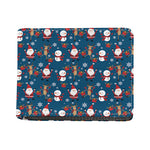 Happy Santa Claus Pattern Print Bifold Wallet