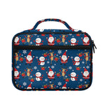 Happy Santa Claus Pattern Print Briefcase Bible Bag