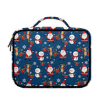 Happy Santa Claus Pattern Print Briefcase Bible Bag