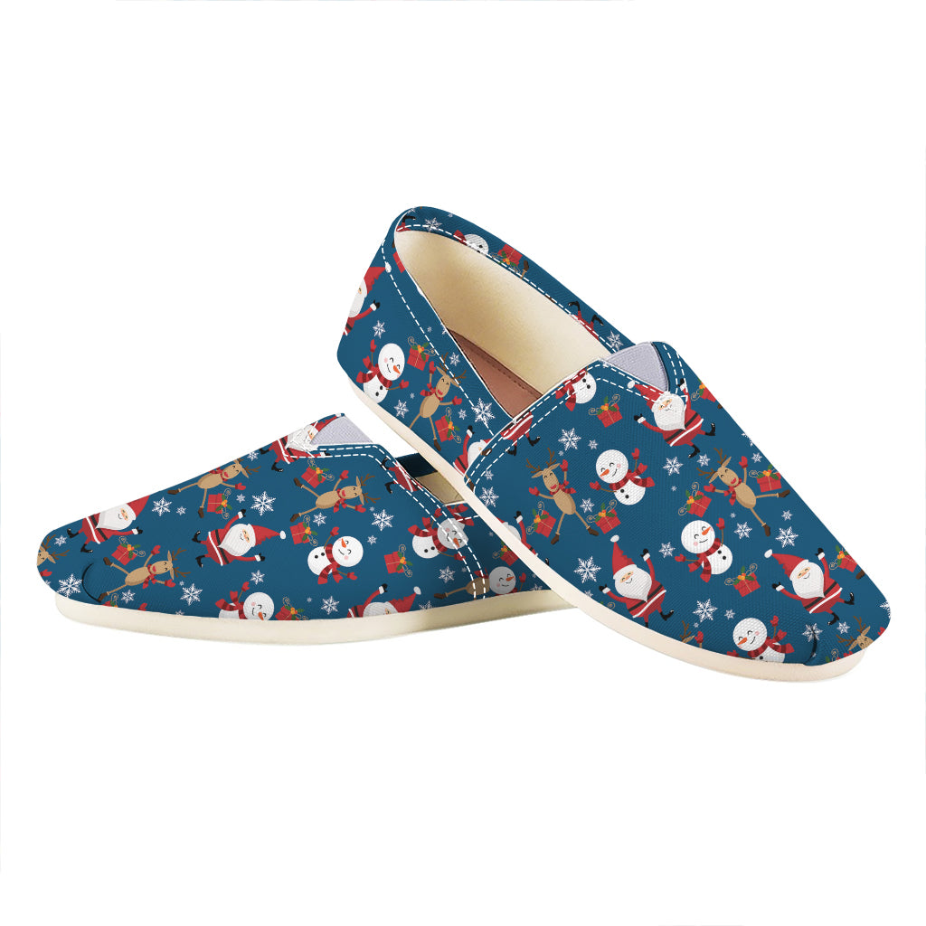 Happy Santa Claus Pattern Print Casual Shoes