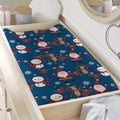 Happy Santa Claus Pattern Print Changing Pad Cover