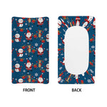 Happy Santa Claus Pattern Print Changing Pad Cover