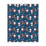 Happy Santa Claus Pattern Print Curtain