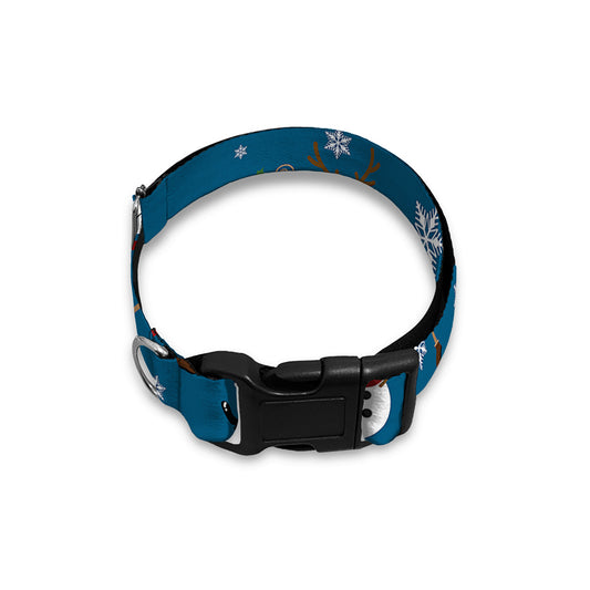 Happy Santa Claus Pattern Print Dog Collar