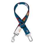 Happy Santa Claus Pattern Print Dog Seat Belt