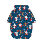 Happy Santa Claus Pattern Print Dog Zip Up Hoodie