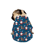 Happy Santa Claus Pattern Print Dog Zip Up Jacket