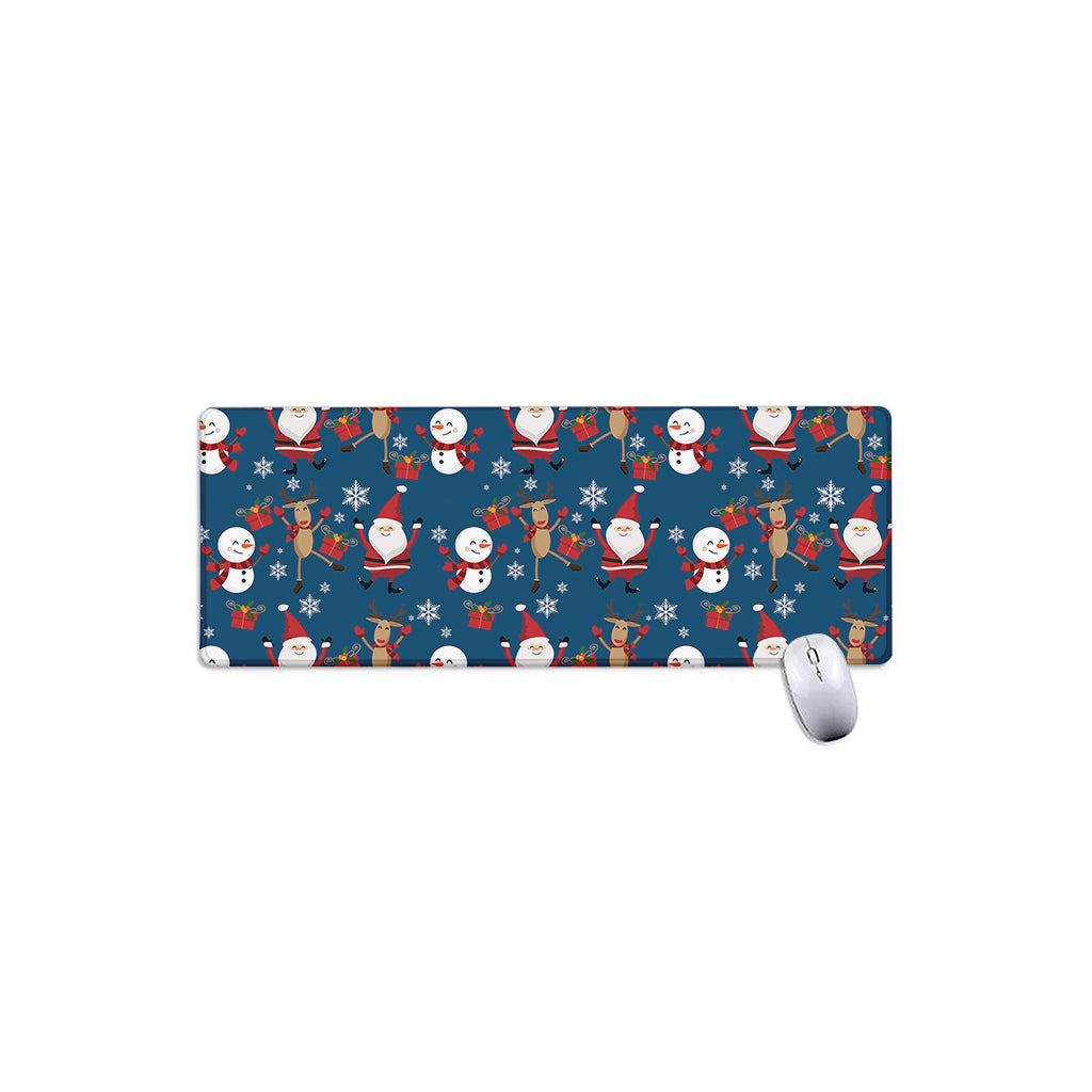 Happy Santa Claus Pattern Print Extended Mouse Pad