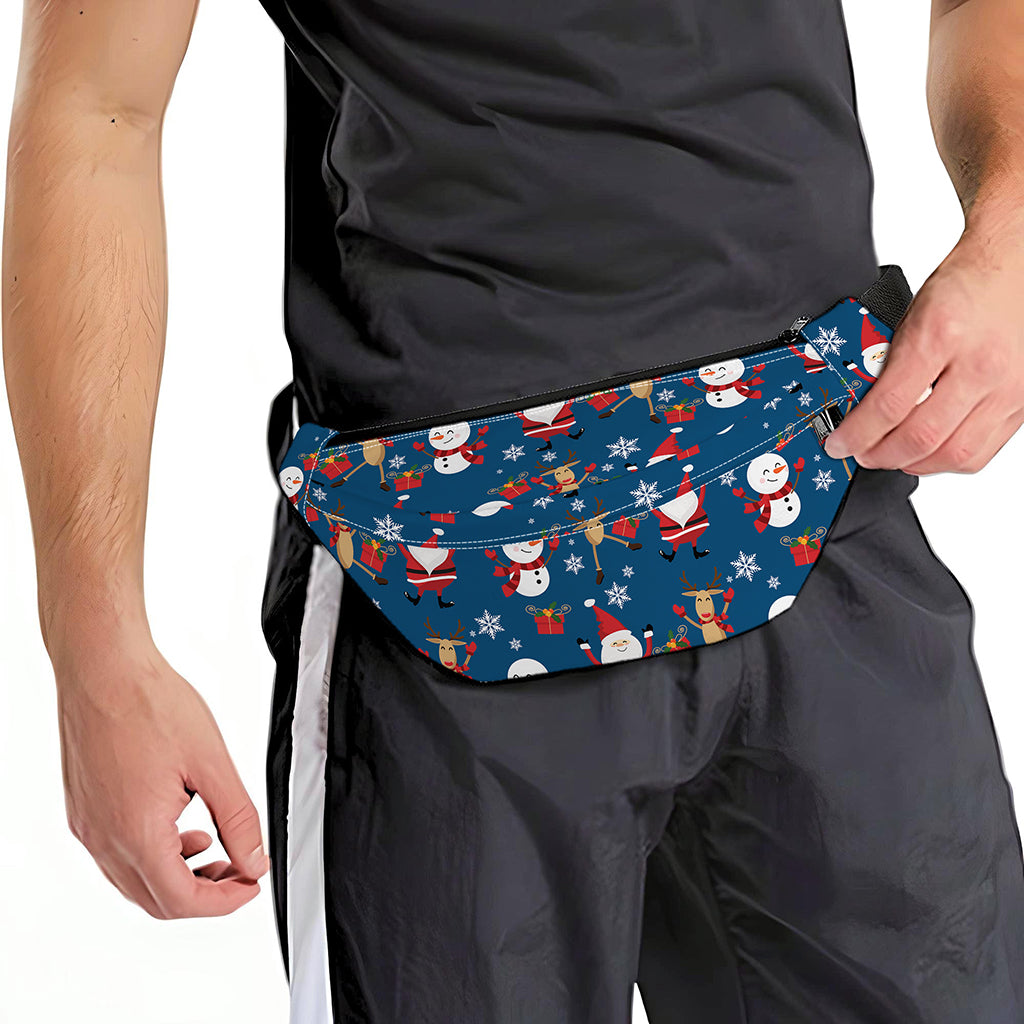 Happy Santa Claus Pattern Print Fanny Pack