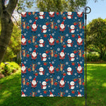 Happy Santa Claus Pattern Print Garden Flag