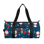 Happy Santa Claus Pattern Print Gym Bag