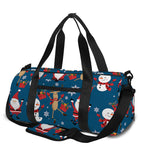 Happy Santa Claus Pattern Print Gym Bag