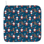 Happy Santa Claus Pattern Print Hand Towel