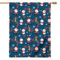 Happy Santa Claus Pattern Print House Flag