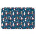 Happy Santa Claus Pattern Print Indoor Door Mat