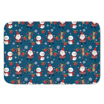 Happy Santa Claus Pattern Print Indoor Door Mat
