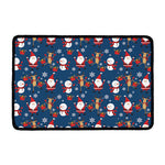 Happy Santa Claus Pattern Print Kitchen Mat