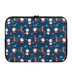 Happy Santa Claus Pattern Print Laptop Sleeve