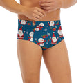 Happy Santa Claus Pattern Print Men's Briefs