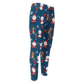 Happy Santa Claus Pattern Print Men's Compression Pants