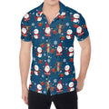 Happy Santa Claus Pattern Print Men's Shirt