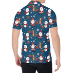 Happy Santa Claus Pattern Print Men's Shirt