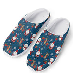 Happy Santa Claus Pattern Print Mesh Casual Shoes