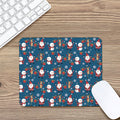 Happy Santa Claus Pattern Print Mouse Pad